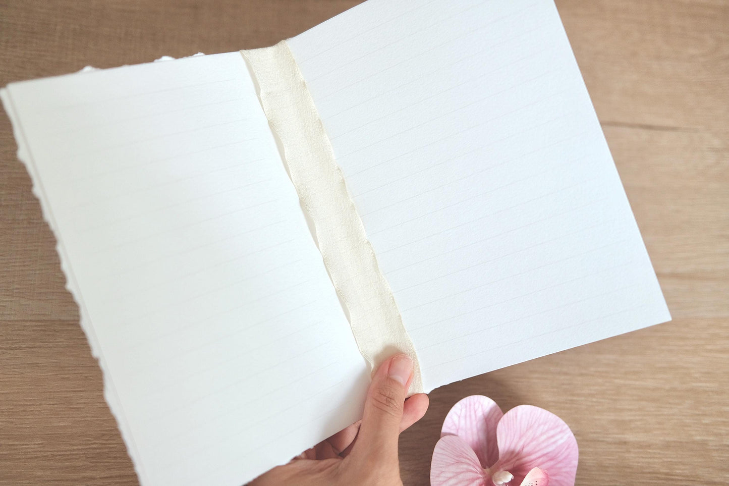 Romantic Rustic 'A Letter to My Husband and Wife' - Cotton Paper Vow Cards