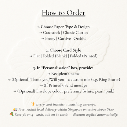 Peony, Cursive & Orchid Bridal Party Proposal Cards