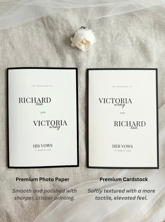 The Estate Vow Cards