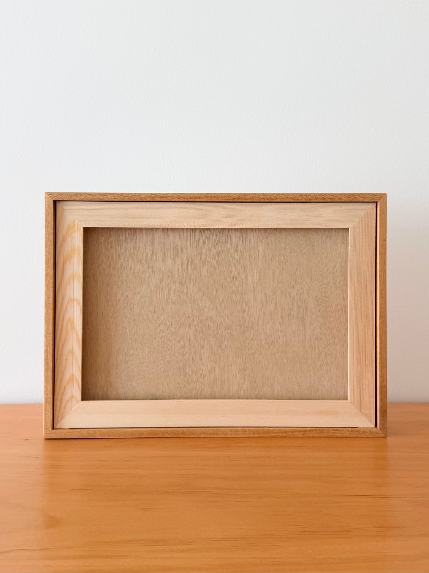 Wedding & Anniversary Vow Frame - A4 Custom Photo Keepsake (Teak / Walnut) (Preorder – ships in 2 weeks)