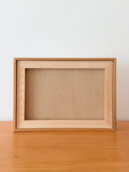 Wedding & Anniversary Vow Frame - A4 Custom Photo Keepsake (Teak / Walnut) (Preorder – ships in 2 weeks)