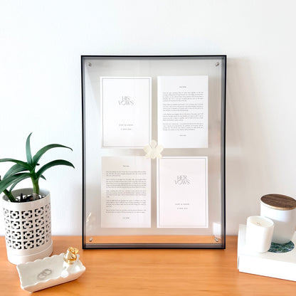 The Signature Gallery Vow Frame (Preorder – ships in 2 weeks)