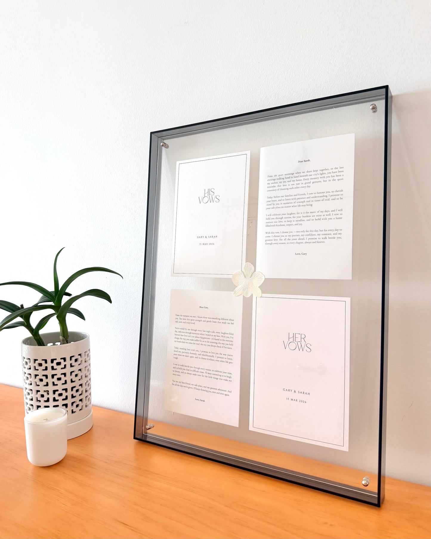 The Signature Gallery Vow Frame (Preorder – ships in 2 weeks)