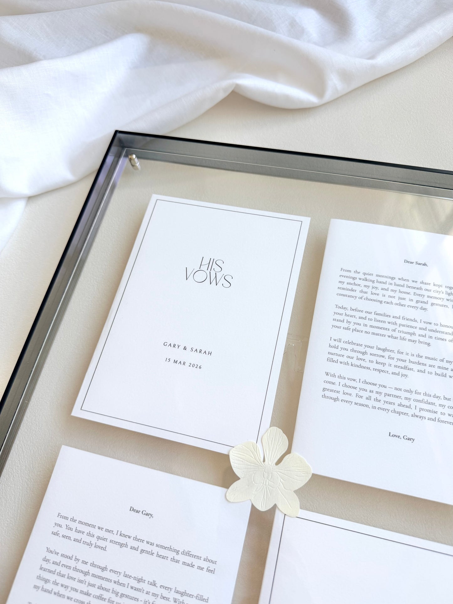 The Signature Gallery Vow Frame (Preorder – ships in 2 weeks)