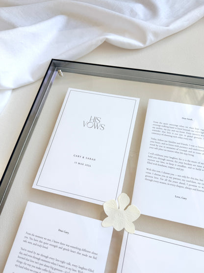 The Signature Gallery Vow Frame (Preorder – ships in 2 weeks)