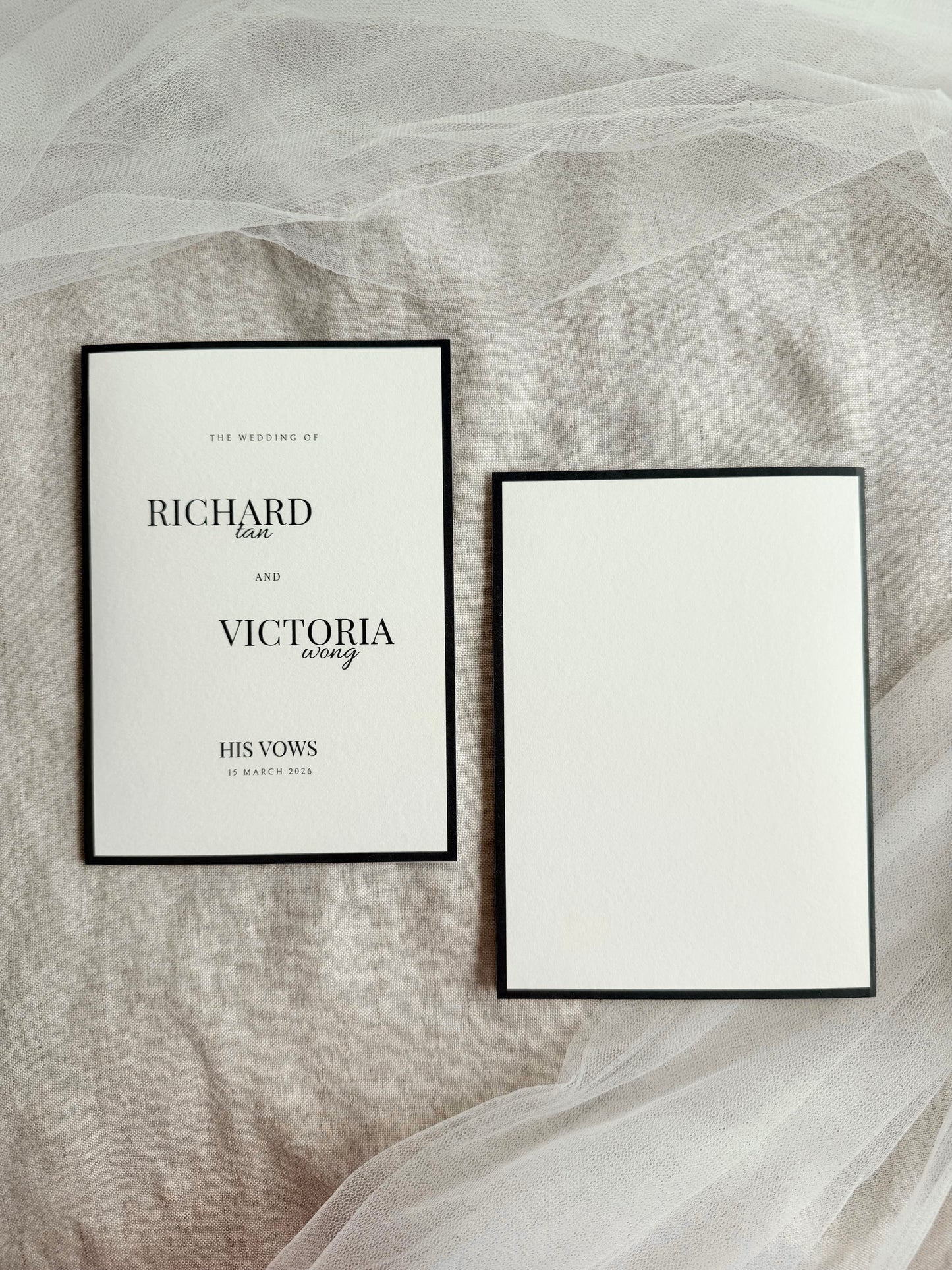 The Estate Vow Cards