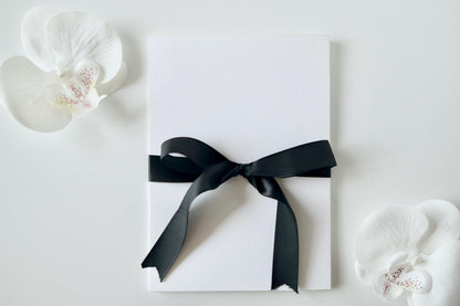 Vogue Editorial Modern Black & White Vow Cards